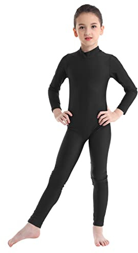Alvivi Barn, flicka, bagage, dans, gymnastik, akademisk, långärmad, overall, ballett, leopard, gym, kropp, sport, baddräkt, strumpbyxor, dans 3–8 år, svart, 13-14 �r