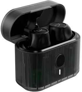 HyperX Cirro Buds Pro - Auriculares gaming true wireless, inalámbricos con ANC, bluetooth 5.2, baja latencia, batería 35h, color negro