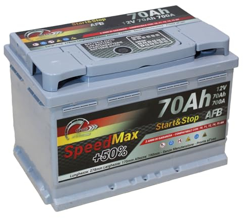 Batteria auto 70Ah AFB Speed Max Start&Stop 700A 12v L3 EFB