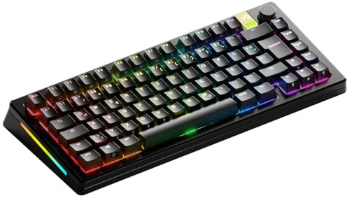GLORIOUS Gaming GMMK 3 PRO HE: tastiera Gaming Wireless + Rapid Trigger, Hall Effect, scocca alluminio, Polling 8K, Switch hot swap MX e HE, attuazione regolabile, TKL 75%, QWERTZ tedesco - Deutsche
