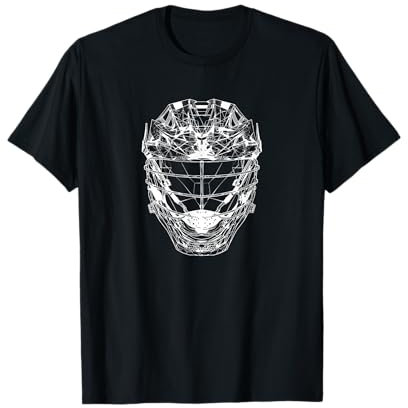 Lacrosse Helm Line Art Intercrosse T-Shirt