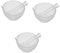 FRCOLOR 3 Sets Small Pestle and Bowl Glass Lab Equipment for Sample Preparation