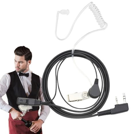 Tubo acustico coperto di microfono, tubo acustico nascosto, Auricolare trasparente coperto tubo acustico, Accessori versatili per cuffie microfoniche per adulti amici adolescenti per occasioni special