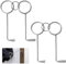 Kit de Crochetage Universel 4 Pièces, Outils en Acier Inoxydable pour Serrures, Idéal pour Zimmertüren, Serruriers, Urgences et Services de Dépannage
