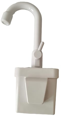 AMSLSIU Lavastoviglie giocattolo da cucina per bambini con funzione di acqua corrente, accessori per rubinetto a risparmio idrico in ABS, rubinetto a forma di cartone animato , bianco