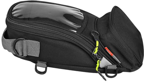 Bolsa para depósito de moto – Mochilas para tanques de moto | Oxford Black Motocicleta Mochila | Mochila para motocicletas sin deslizamiento| Accesorios para el del motor Bolsa frontal para la