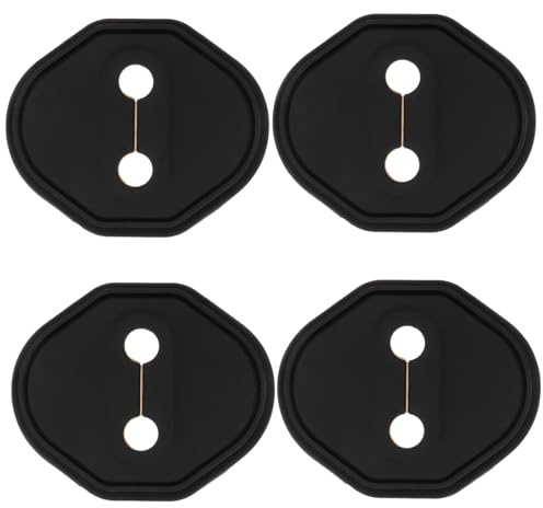 BUGUUYO 4 pièces Protection Anticorrosion pour Serrure de Porte de Voiture Couvre Loquet Lisse et Accessoires Automobiles Compatibles avec Installation Facile