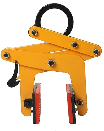 Cozyel Pinze di Pietra Morsetto di Sollevamento 390 kg, Pinza Regolabile Antiscivolo 0–6,5 cm per Sollevamento e Trasporto Pietra, Granito, Marmo e Cemento, Uso Cantiere e Gru