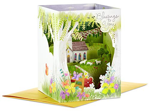 Hallmark Paper Wonder Displayable Pop Up Easter Card (Blessings to You Church)