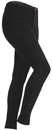 Shires Maids Sillas de montar para niños Hugger Jodhpurs - Negro: 13-14