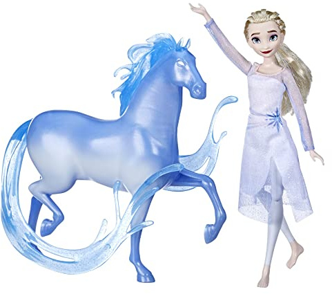 Disney Die Eiskönigin 2 ELSA Puppe und Nokk Figur, Spielzeug für Kinder ab 3 Jahren