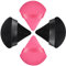 Borla Maquillaje, 4 Piezas Powder Puff Borlas Maquillaje Esponja Polvos Translucidos, Triángulo Kosmetics Beauty Puff Triangular Cosmético Aplicadores de Polvo Suelto Fundación Belleza Tools