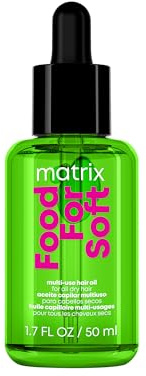 MATRIX Food For Soft Hair Serum Oil For Dry, Brittle and All Hair Types - Softens, Smooths and Adds Shine With Heat Protection, Repairing Leave In With Avocado Oil, 1.7 Fl Oz
