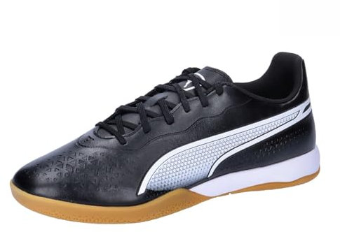 Puma Unisex Adults King Match It Soccer Shoes, Puma Black-Puma White, 41 EU