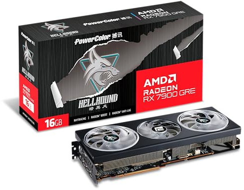 PowerColor Hellhound AMD Radeon RX 7900 GRE Grafikkarte 16GB GDDR6