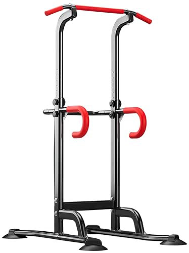 Power Tower, Stazione per trazioni Multifunzione Attrezzatura per Allenamento di Forza con Barra per Trazioni e Stazione per Dip per Esercizi di Fitness in Palestra a Casa Carico Massimo 550 libbre