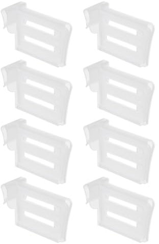 Divisorio per Frigorifero, 8 Pezzi Frigorifero Spazio Allocatore, Divisori per Frigorifero Regolabili, Separatori Frigo Salvaspazio, Separatori per la Casa Cucina Cassetto per Condire Pacchette