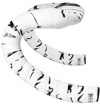 CNCLOL Rennrad Lenkerband,Fahrrad Lenkerband Selbstklebend [Länge:1980mm Breite:30mm Dicke:3mm]-Rutschfest und Stoßfest Fahrrad Griffband für Rennrad Gravel.Schwarz/Weiß