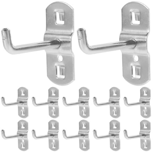 PartyKindom Supermarket Shelf Hook: Exhibition Hook Silver Iron Kitchen Counter Storage Dining Table Service Workshop Bench Layout Craft Project Setup Wedding Party Display, 12 PCS