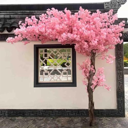 Árboles artificiales de cerezo, hechos a mano, decoración rosa claro para eventos en interiores y exteriores, perfecto para bodas, fiestas, exposiciones