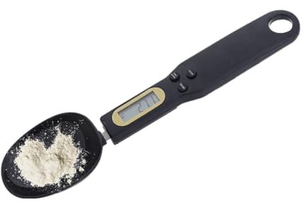 Misurazione Del Cucchiaio - Strumento Di Visualizzazione Digitale, Scoop Porzione | Cucchiaio Di Peso Compatto Per Cuocere Le Erbe Farina Da Tè Al Latte, Gadget Da Cucina Accurato 0,1-500 Grammi