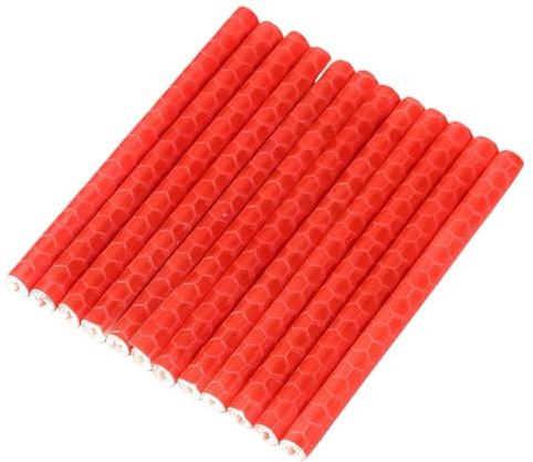 OHEETU 12 Pack Bicycle Spoke Skins Wraps | Bicycle Wheel Spoke Decoration Reflector Tubes for Night Cycling Riding Road Mountain Bike, 3 Inch