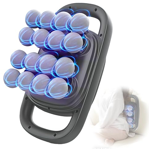 Pistolet de massage à 16 têtes pour tissus profonds, appareil de massage avec lumière rouge, appareil de massage avec 3 modes de massage, 99 vitesses, soulagement de la tension musculaire et de la
