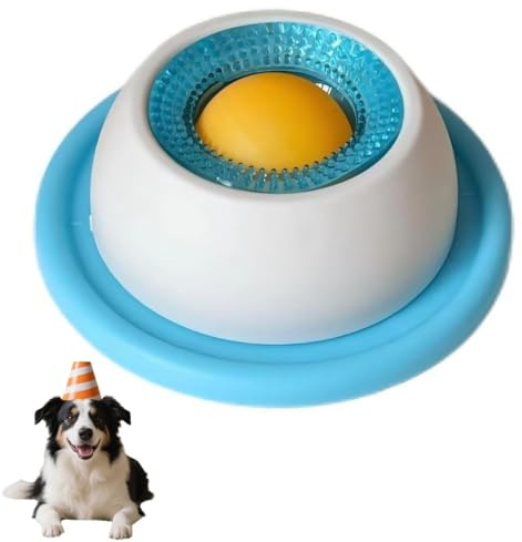 Licking Mat for Dogs,Dog Lick Toy,Dog Snack Toy,Pet Licking Plate,Dog Slow Feeder Bowl,Slow Feeder Cat Bowl,Enrichment and Slow Feeding Pet Accessories for Training Healthy Eating,Slow Feeder,Blue,Dog