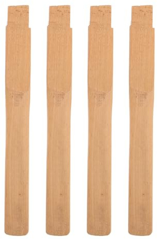 JOINPAYA 4 Piezas de Mango de Repuesto de Madera Maciza 31,7 Cm para Herramientas de Jardín, Compatible Hachas, Martillos Divisores y Rastrillos, Mango para Exteriores y Paisajismo