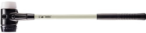 Halder 3727081 Marteau de forgeron 80mm avec renforcé Boîtier en Acier coulé de caoutchouc/Plastique Super, Multicolore