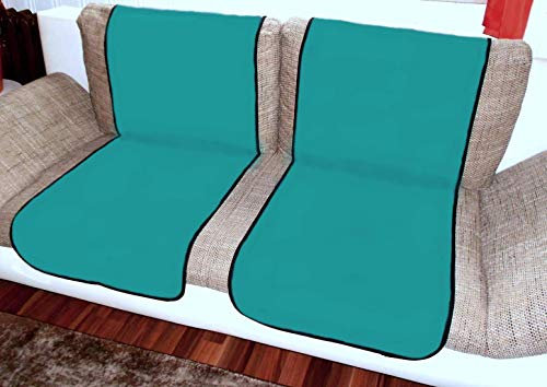 Holzdrehteile Sofaläufer Sesselläufer Überwurf Sesselschoner Schoner Läufer 47 x 170 türkis