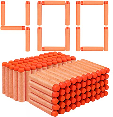 VCOSTORE Nerf Pfeile, 400 Stück Nerf Darts Nerf Munition Pfeile Dart Bullets Refill,Foam Pfeile für N-Strike Elite Blasters Series