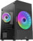 Aerocool ATOMICLITE V2, Boîtier de Jeu Micro-ATX, Mesh Avant + 2 Ventilateurs RGB, Noir