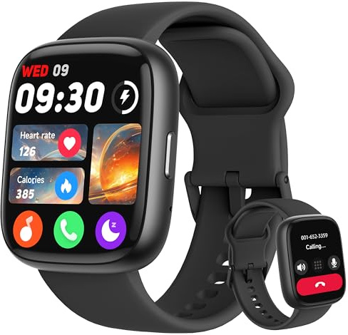 LODIMEKE Montre Connectée pour Samsung Apple Xiaomi, Appel Bluetooth, Montre Étanche Natation IP68, 1,83 Smartwatch Femme Homme, 100+ Sports, Fréquence Cardiaque, Pression, Sommeil, Fitness Tracker