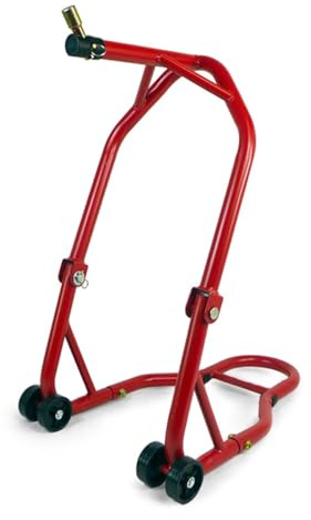 Béquille Avant Moto Universelle sous T de Fourche – FrontEasy – Support Stable et Pratique pour Entretien et Réparations (Rouge)