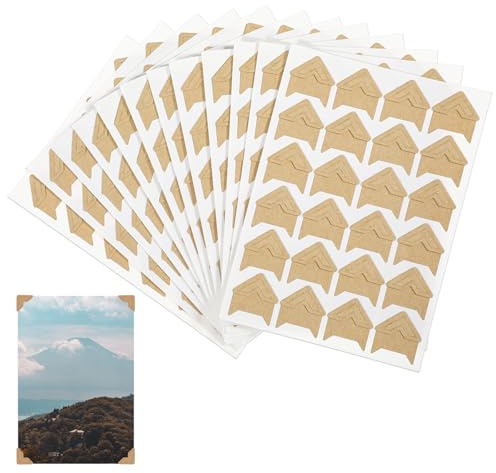288 Pcs Self Adhesive Photo Corners Scrapbook Picture Corners Scrapbooking Photo Mounting Corner for DIY Scrapbooking Memory Books Journal Supplies
