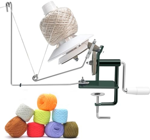 SPEENSUN 10-15 oz Large Yarn Ball Winder for Knitting & Crochet | Sturdy Metal & ABS Wool Winder Machine, Easy-to-Install Yarn Cake Winder, Ideal Gift Idea for Knitters & Crocheter