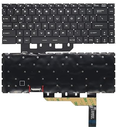 CHUOZSW Tastiera retroilluminata USA/Russa per MSI per Creator Z16 A11UET A12UX MS1571 V194222BK V203022AK Notebook(US RGB Backlit)