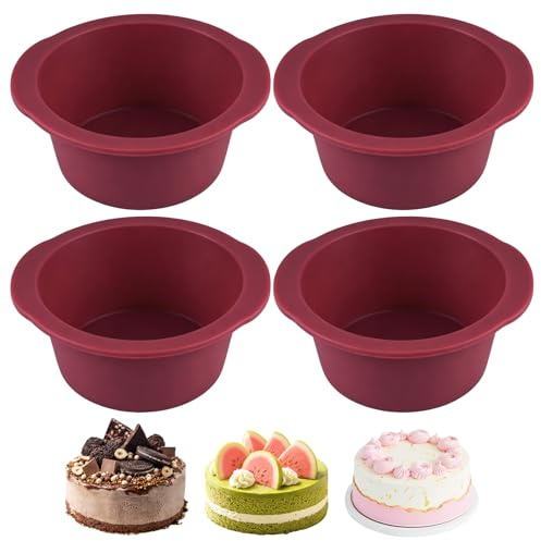 4 Piezas Molde Silicona Freidora de Aire para Huevos, 12.5x5cm, Sin BPA