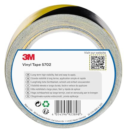3M Safety Stripe Tape 5702, 50 mm x 33 m, Yellow and Black