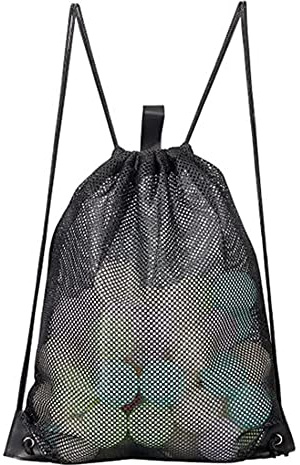 ZPZGOG Mesh Drawstring Backpack for Beach, Swimming, Gym, Shopping, Outdoor Sports, Heavy-Duty