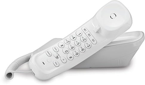 VTech CD1200 Schnurgebundenes Telefon, Festnetztelefon, Trimstyle Heimtelefon mit Speichertasten, Kurzwahl, Wahlwiederholung, Lautstärkeregler