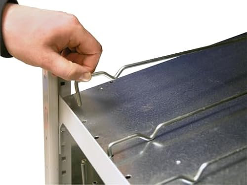 qpool24 Anbauregal, Doppel-Kanbanregal MULTIplus150, 2000 x 1000 x 2x500 mm (HxBxT), verzinkt, 2X(7+1) Fachböden, ohne Trenn- und Seitenführungen