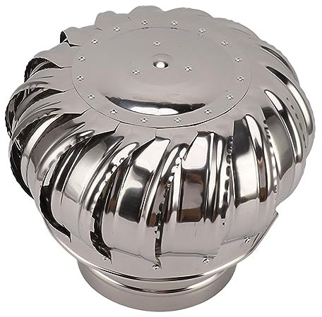 SEAFRONT Comignolo Girevole in Acciaio Inox per Ventilazione Anti-spiffero, Migliora L'efficienza di Combustione, per Uso Domestico e Commerciale (Tipo 200 Addensato)