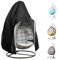 Bieiyhe Funda para Silla Colgante Impermeable,210D Oxfor Funda Sillon Colgante Exterior,Egg Chair Cover,Funda para Silla de Huevo,Fundas para Columpios Jardín,Cubierta de Silla Colgante,190 x 115 cm