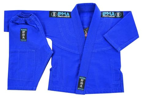 Playwell Martial Arts Gifts - Baby Infant BJJ Ju (Jiu) Jitsu Uniform (Suit) - Blue (6-12 Months)