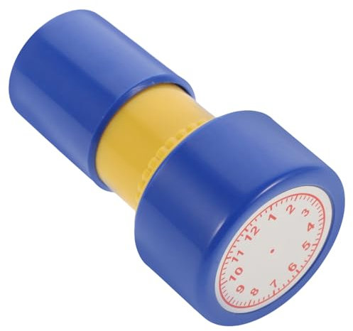 Abaodam Stempel Lehrerstempel Kinder Rund Holz mit Uhrzeit Siegel Pädagogisches Spielzeug Uhrzeit für Zeitlernen für Schulkinder Lernuhr Set Uhren