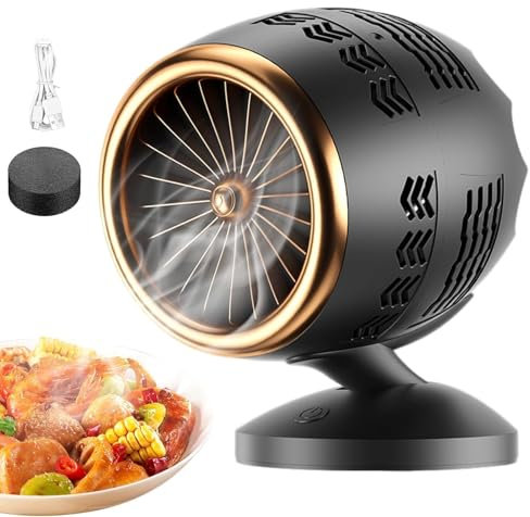 Purificador humo | Purificador humo para fumar en interiores | Ventilador purificador aire | Extractor portátil cocina | Campana extractora cocina escritorio para barbacoa, olla caliente, apartamentos