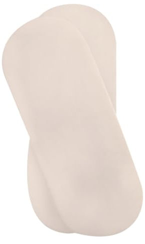 Clair de Lune Spannbettlaken für Babykörbchen, Bio-Baumwolle, 74 x 30 cm, cremefarben, 2 Stück