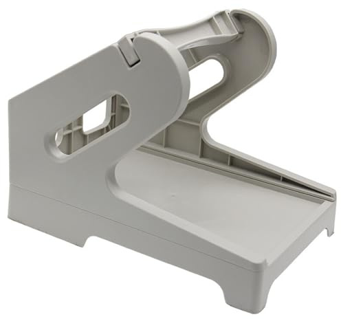 hGiesXgyN Label Holder Desktop Printer Accessory Supplies Shipping Label Stand for Rolls and Fanfold Labels Supermarket Factory Office(WHITE)